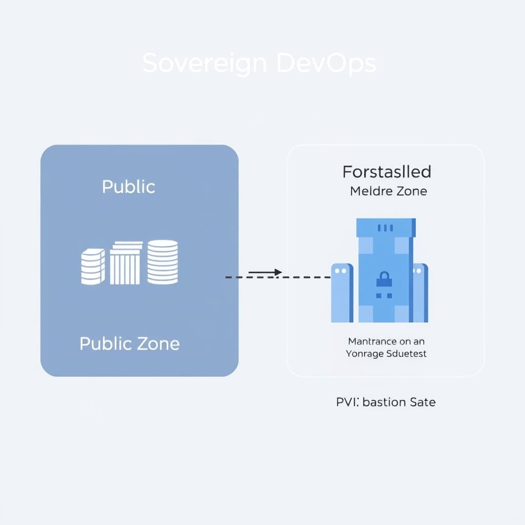 A diagram showing a 'Sovereign DevOps' architectur