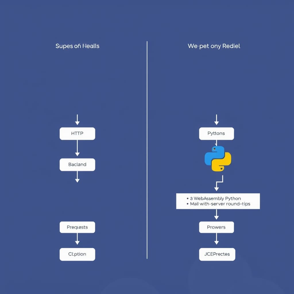Comparative Architecture: Traditional Server-Side Python vs. WebAssembly-Native Client-Side Execution