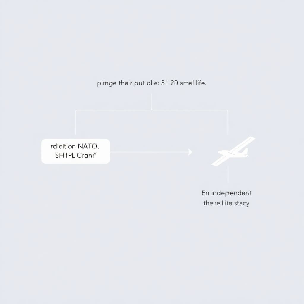 Flowchart showing the divergence of defense supply chains.