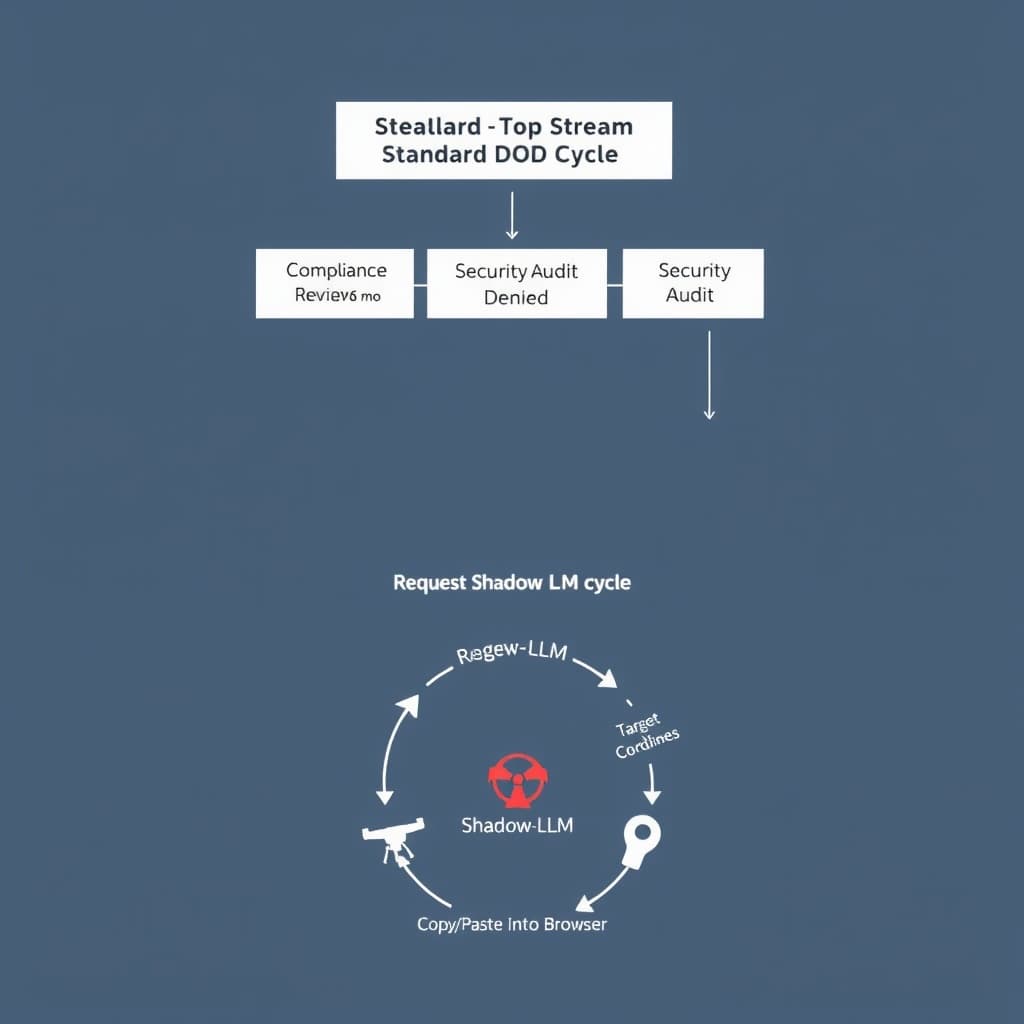 A split-stream process diagram. Top Stream (Standa