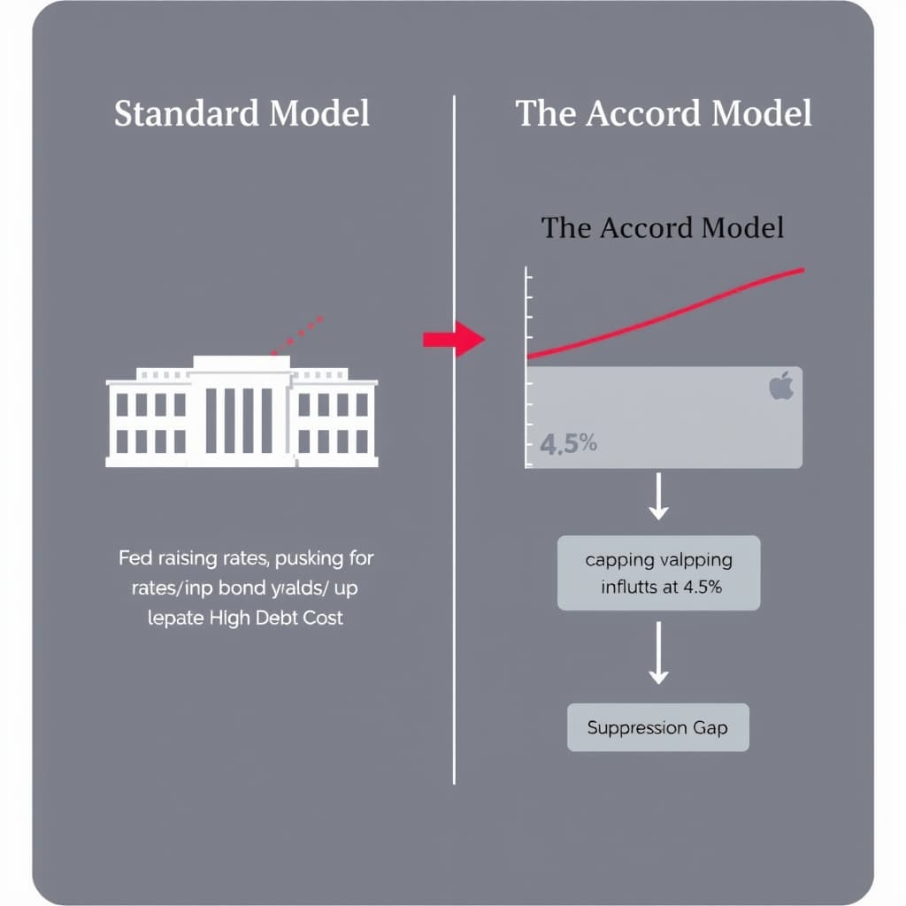 A split-panel diagram. Left panel: "Standard Model