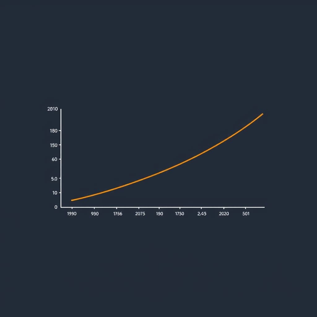 Line chart showing AI agent capability scores rising sharply against declining tech job postings from 2024 to 2026